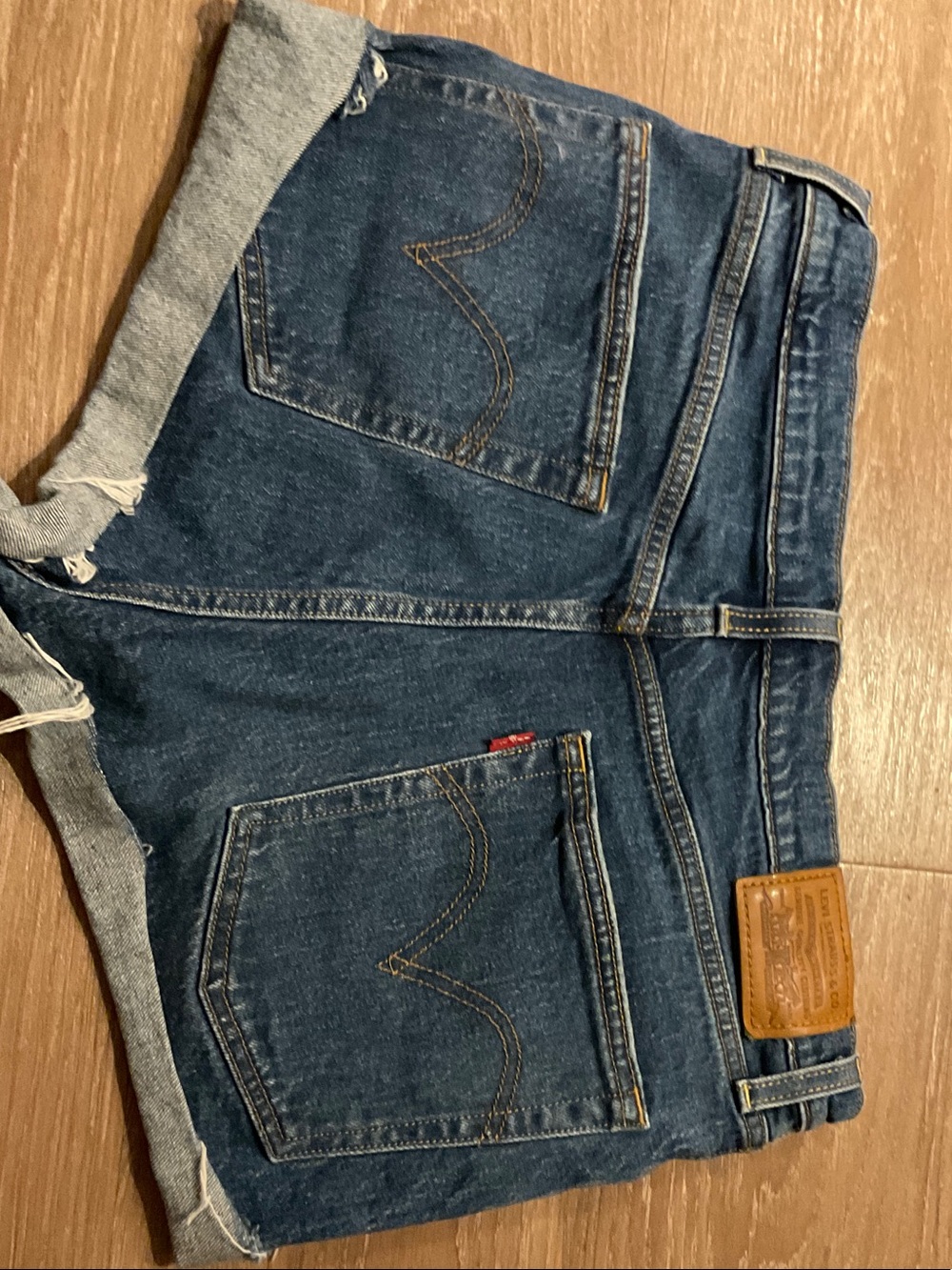 Levi's Blue Denim Cutoff Shorts for Men